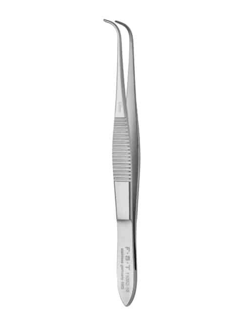 Graefe Forceps  Curved  Serrated