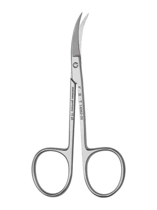 Fine Scissors  Curved to Side  9cm