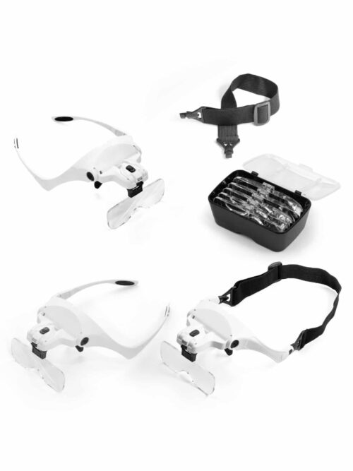 Interchangeable Magnifier Headset with LED